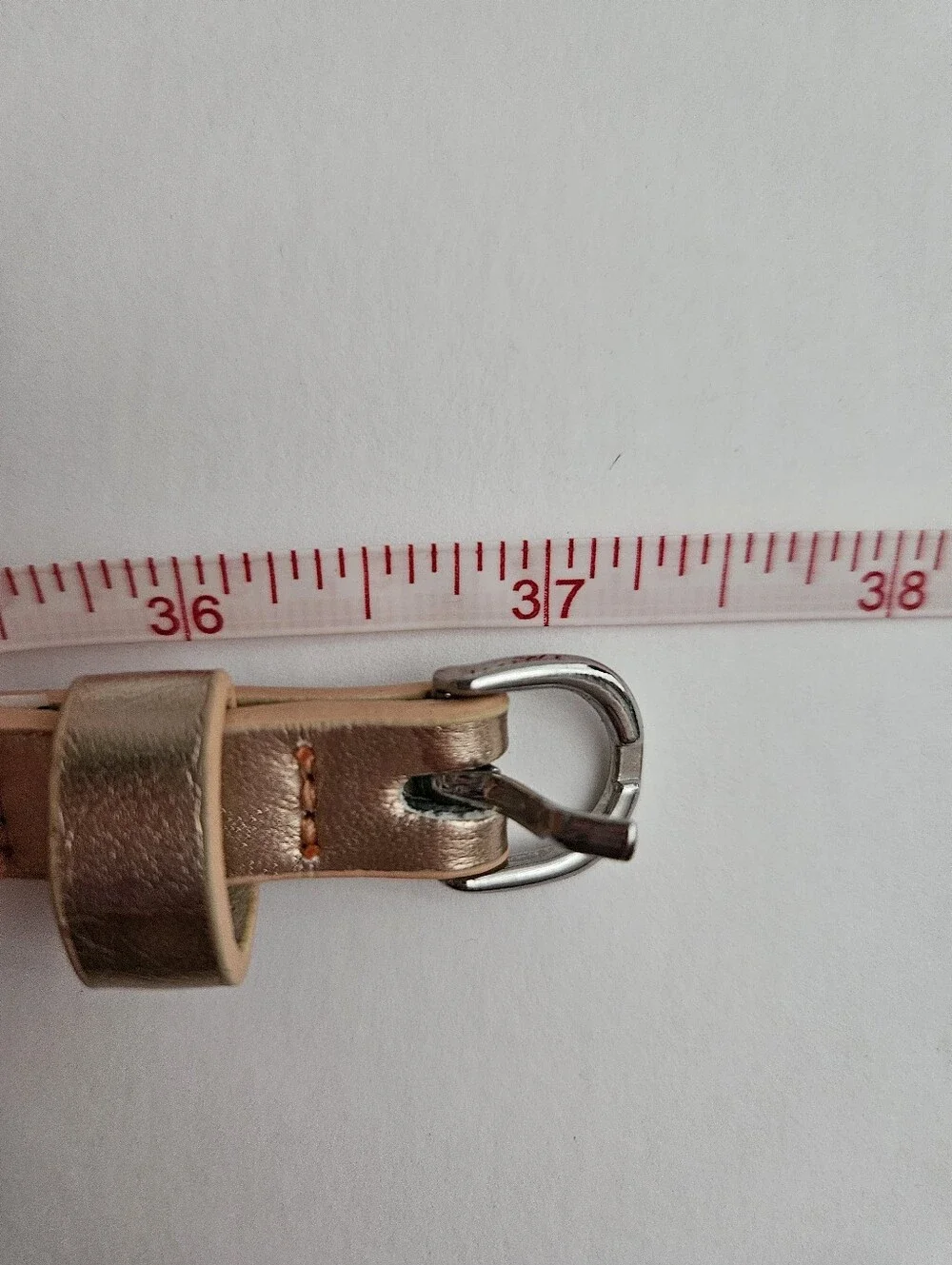 Women’s XS Metallic Skinny Belts - Silver & Rose Gold